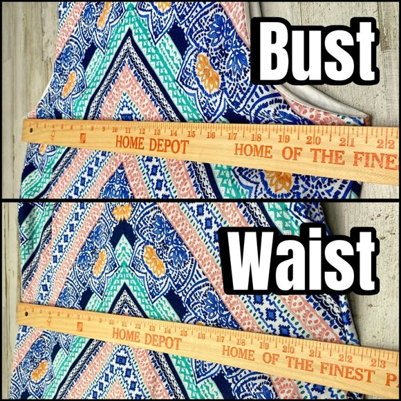 Tommy Bahama Multicolor Grand Isle V-Neck Sleeveless Linen Shift Dress Size L - Picture 6 of 8